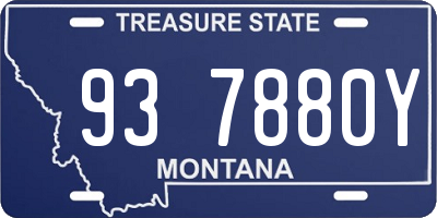 MT license plate 937880Y