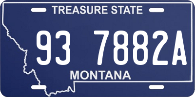 MT license plate 937882A