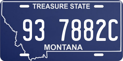 MT license plate 937882C