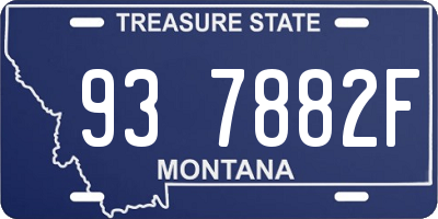 MT license plate 937882F