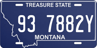 MT license plate 937882Y