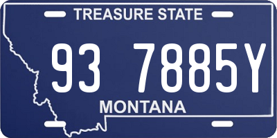 MT license plate 937885Y