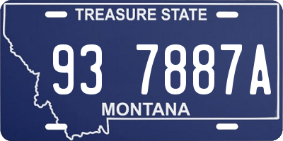 MT license plate 937887A