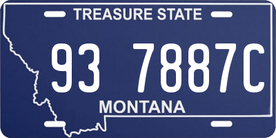 MT license plate 937887C