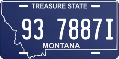 MT license plate 937887I