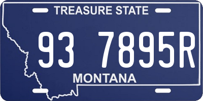 MT license plate 937895R