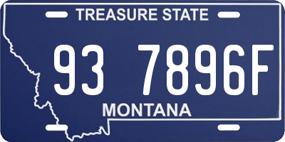 MT license plate 937896F