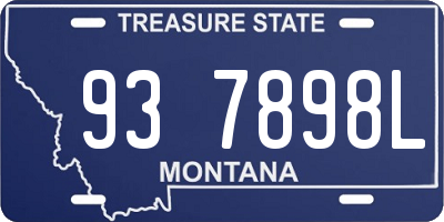 MT license plate 937898L