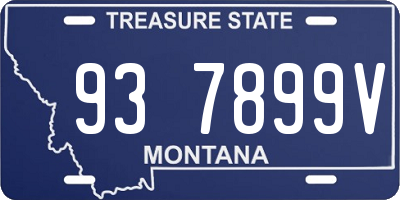 MT license plate 937899V