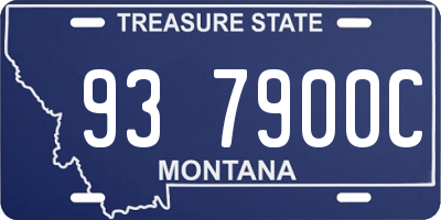 MT license plate 937900C