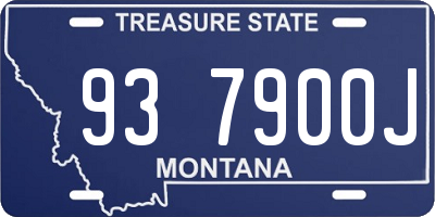 MT license plate 937900J