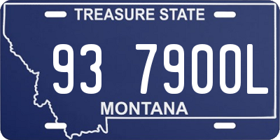 MT license plate 937900L