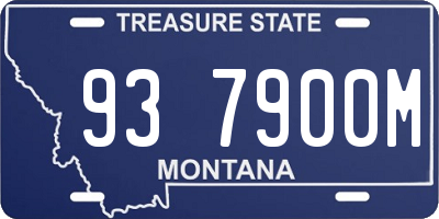 MT license plate 937900M