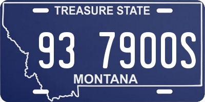 MT license plate 937900S