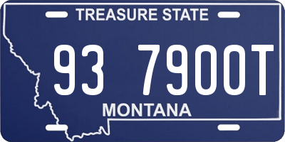 MT license plate 937900T