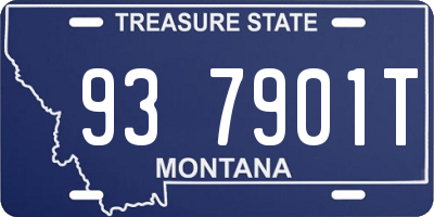 MT license plate 937901T