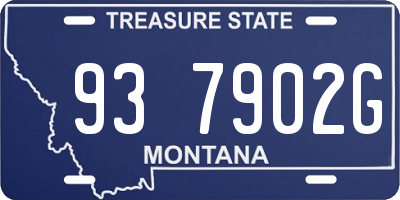 MT license plate 937902G