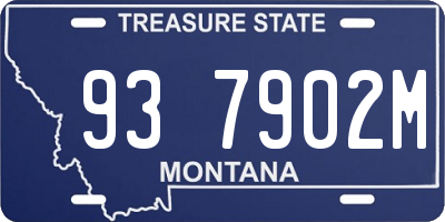 MT license plate 937902M