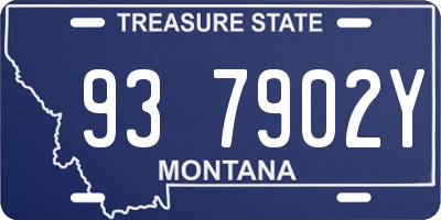 MT license plate 937902Y