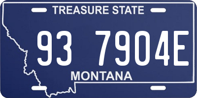 MT license plate 937904E
