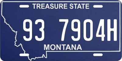 MT license plate 937904H