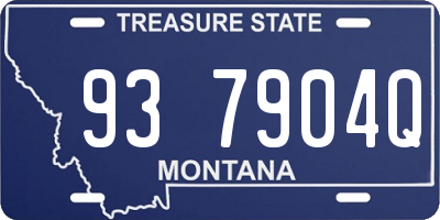 MT license plate 937904Q