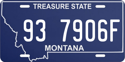 MT license plate 937906F