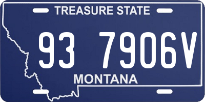 MT license plate 937906V