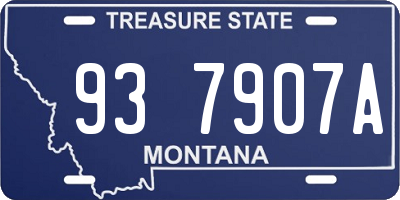 MT license plate 937907A