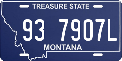 MT license plate 937907L