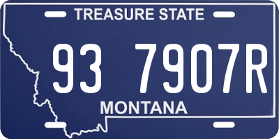 MT license plate 937907R