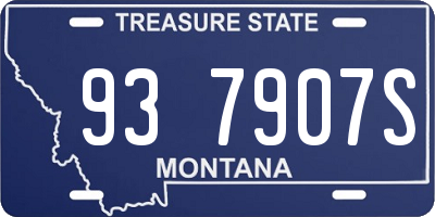 MT license plate 937907S
