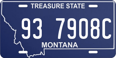 MT license plate 937908C