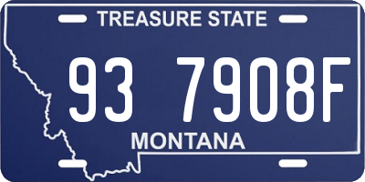 MT license plate 937908F