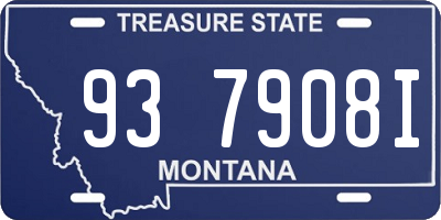 MT license plate 937908I