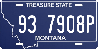 MT license plate 937908P