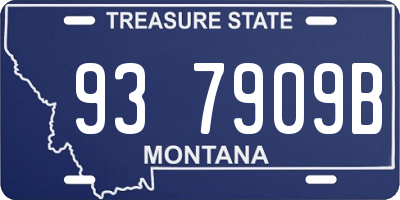 MT license plate 937909B