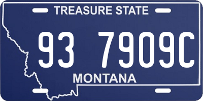 MT license plate 937909C