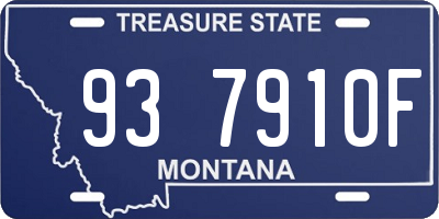 MT license plate 937910F