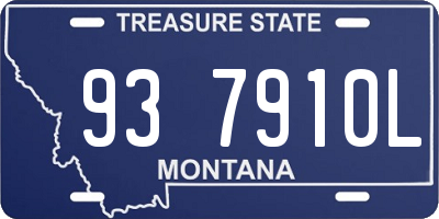 MT license plate 937910L