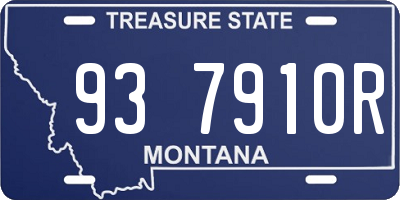 MT license plate 937910R