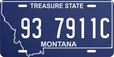 MT license plate 937911C