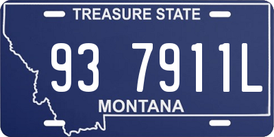 MT license plate 937911L