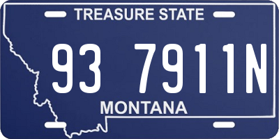 MT license plate 937911N