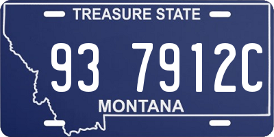 MT license plate 937912C