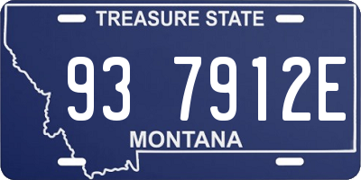 MT license plate 937912E