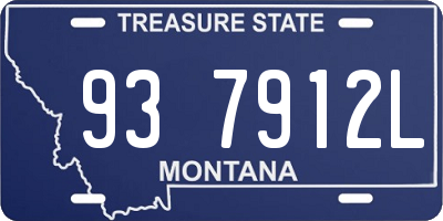 MT license plate 937912L