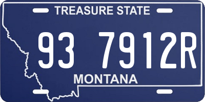 MT license plate 937912R