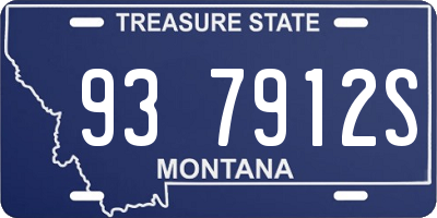MT license plate 937912S