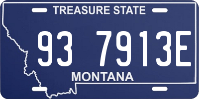 MT license plate 937913E